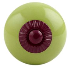 Lime Round Purple Fitting Ceramic Knob